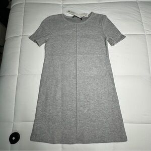 Zara Gray Short Sleeve Office Dress